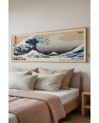 Tableau décoratif encadré en MDF multicolore - 50 x 120 cm