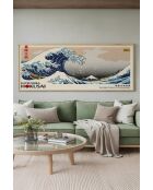 Tableau décoratif encadré en MDF multicolore - 50 x 120 cm