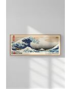 Tableau décoratif encadré en MDF multicolore - 50 x 120 cm