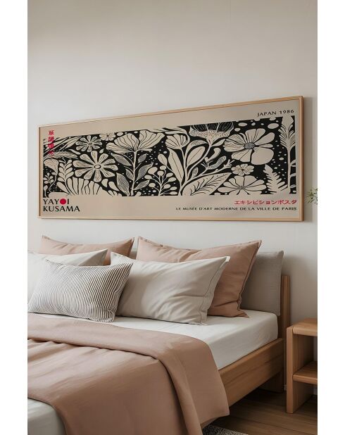 Tableau décoratif encadré en MDF multicolore - 50 x 120 cm