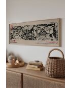 Pannello decorativo incorniciato in MDF multicolore - 50 x 120 cm