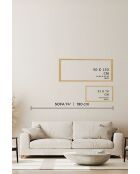 Pannello decorativo incorniciato in MDF multicolore - 50 x 120 cm