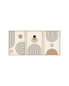 Pannello decorativo con cornice in MDF (3 pezzi) multicolore - 50 x 70 cm