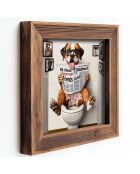 Tableau décoratif encadré en MDF multicolore - 16 x 16 x 2 cm