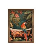 Pannello decorativo incorniciato in MDF multicolore - 35 x 47 x 3,5 cm