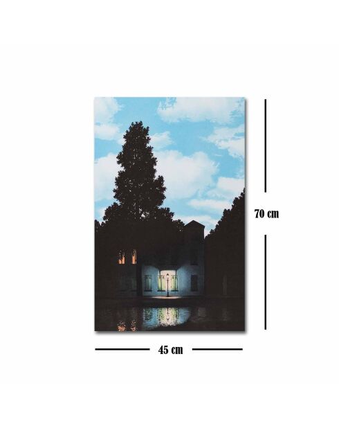 Peinture décorative sur toile multicolore - 45 x 70 cm