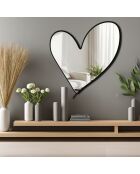 Zilveren decoratieve spiegel - 43 x 48 cm