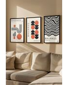 Pannello decorativo con cornice in MDF (3 pezzi) multicolore - 33 x 48 cm