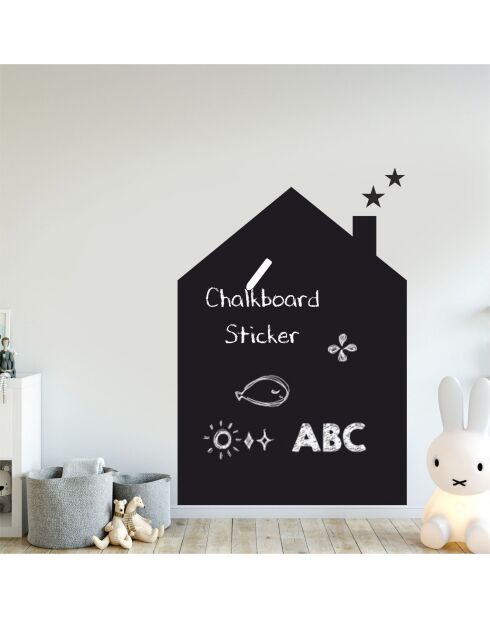 Sticker mural décoratif noir - 70 x 100 cm