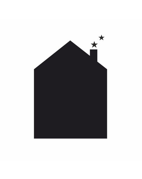 Sticker mural décoratif noir - 70 x 100 cm