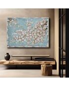 Peinture décorative sur toile multicolore - 70 x 100 cm