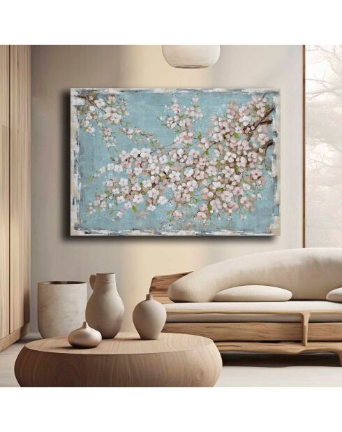 Peinture décorative sur toile multicolore - 70 x 100 cm