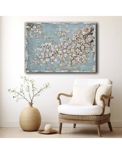 Peinture décorative sur toile multicolore - 70 x 100 cm