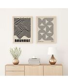 Pannello decorativo incorniciato in MDF (2 pezzi) multicolore - 50 x 70 cm