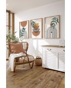 Tableau décoratif encadré en MDF (3 pièces) multicolore - 33 x 48 cm