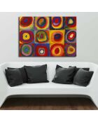 Pittura decorativa su tela multicolore - 70 x 100 cm