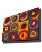 Pittura decorativa su tela multicolore - 70 x 100 cm