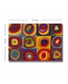 Pittura decorativa su tela multicolore - 70 x 100 cm