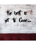 Decoratief zwart houten wandaccessoire - 28 x 16 cm