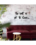 Decoratief zwart houten wandaccessoire - 28 x 16 cm