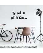 Decoratief zwart houten wandaccessoire - 28 x 16 cm