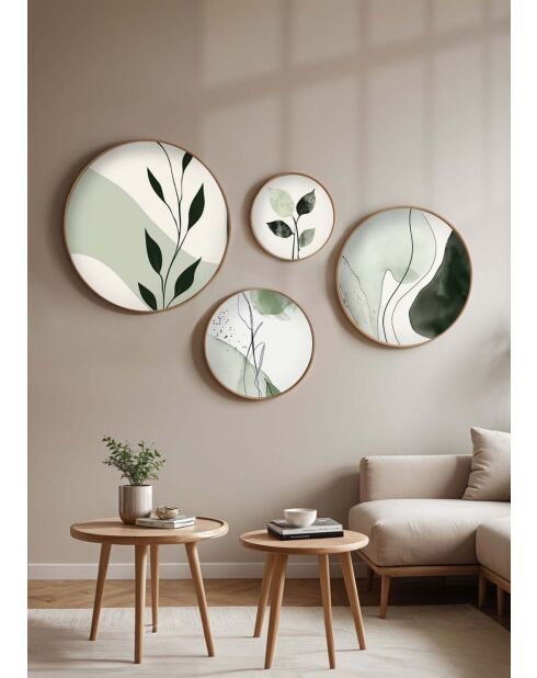 Quadro decorativo con cornice in MDF (4 pezzi) multicolore - 45 x 45 cm