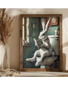 Pannello decorativo incorniciato in MDF multicolore - 35 x 47 x 3,5 cm