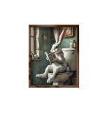 Pannello decorativo incorniciato in MDF multicolore - 35 x 47 x 3,5 cm