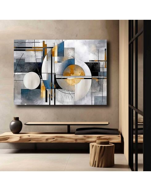 Peinture décorative sur toile multicolore - 70 x 100 cm