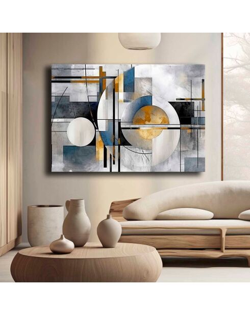 Peinture décorative sur toile multicolore - 70 x 100 cm