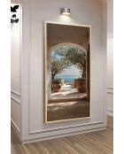 Tableau décoratif encadré en MDF multicolore - 120 x 50 cm