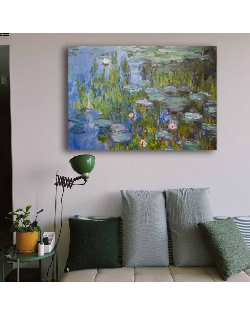 Peinture décorative sur toile multicolore - 70 x 100 cm