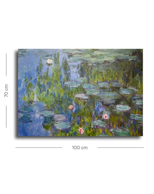 Peinture décorative sur toile multicolore - 70 x 100 cm