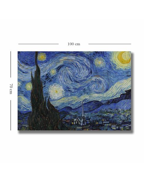 Riproduzione pittorica decorativa van Gogh multicolore - 70 x 100 cm
