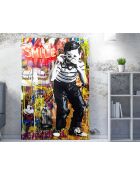 Pittura decorativa su tela multicolore - 50 x 70 cm