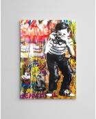 Pittura decorativa su tela multicolore - 50 x 70 cm