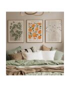 Tableau décoratif encadré en MDF (3 pièces) multicolore - 33 x 48 cm