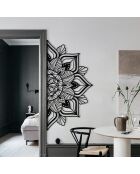 Accesorio decorativo de pared de metal negro - 160 x 81 cm