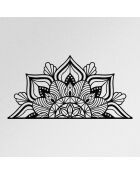 Accesorio decorativo de pared de metal negro - 160 x 81 cm