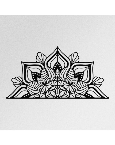 Accesorio decorativo de pared de metal negro - 160 x 81 cm