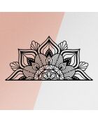 Accesorio decorativo de pared de metal negro - 160 x 81 cm