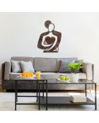 Accessorio decorativo da parete in metallo antico - 70 x 52 cm