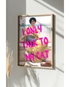 Pannello decorativo incorniciato in MDF multicolore - 50 x 70 cm