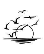 Accessorio decorativo da parete in metallo nero - 115 x 49 cm