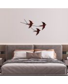 Dekoratives mehrfarbiges Wandzubehör aus Metall - 42 x 70 cm