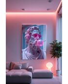 Pittura decorativa su vetro temperato multicolore - 50 x 70 cm