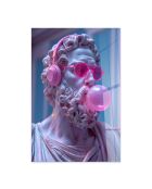 Pittura decorativa su vetro temperato multicolore - 50 x 70 cm