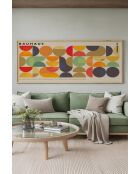 Tableau décoratif encadré en MDF multicolore - 50 x 120 cm