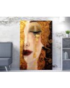 Peinture décorative sur toile multicolore - 70 x 100 cm