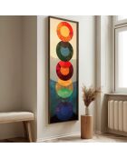 Pannello decorativo in MDF con cornice 40 x 120 x 3,5 cm